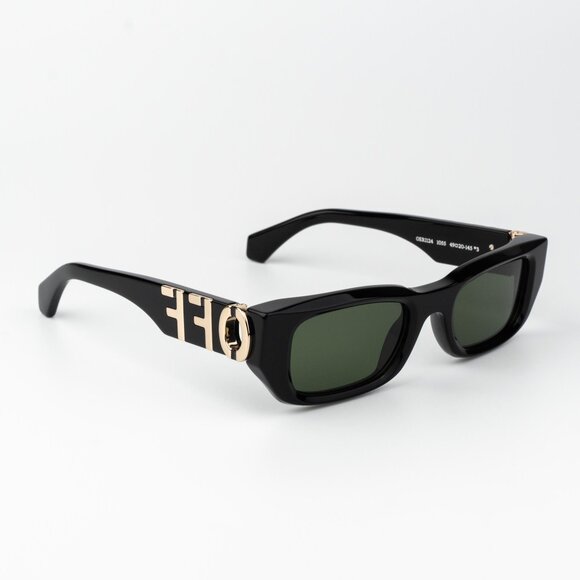 Off-White FILLMORE Men Sunglasses Black Green Square OERI124 FILLMORE 1055 - Picture 4 of 13